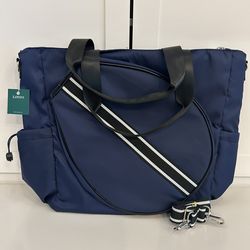 NWT Loven Tennis Racket Tote Bag - Navy Blue (Brand New with Tags!)