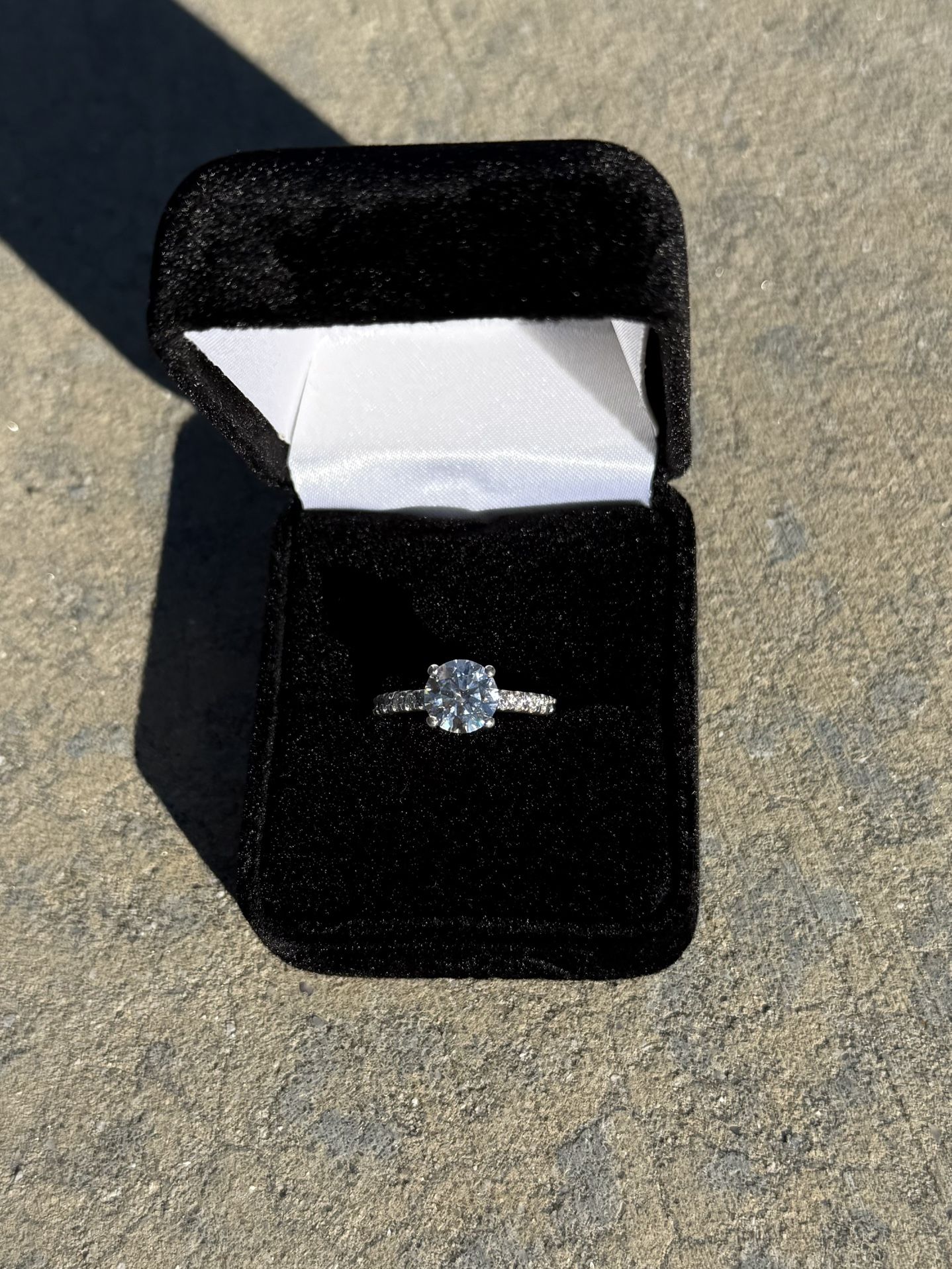 Beautiful, Colorless, Dazzling Size 6 Engagement Ring