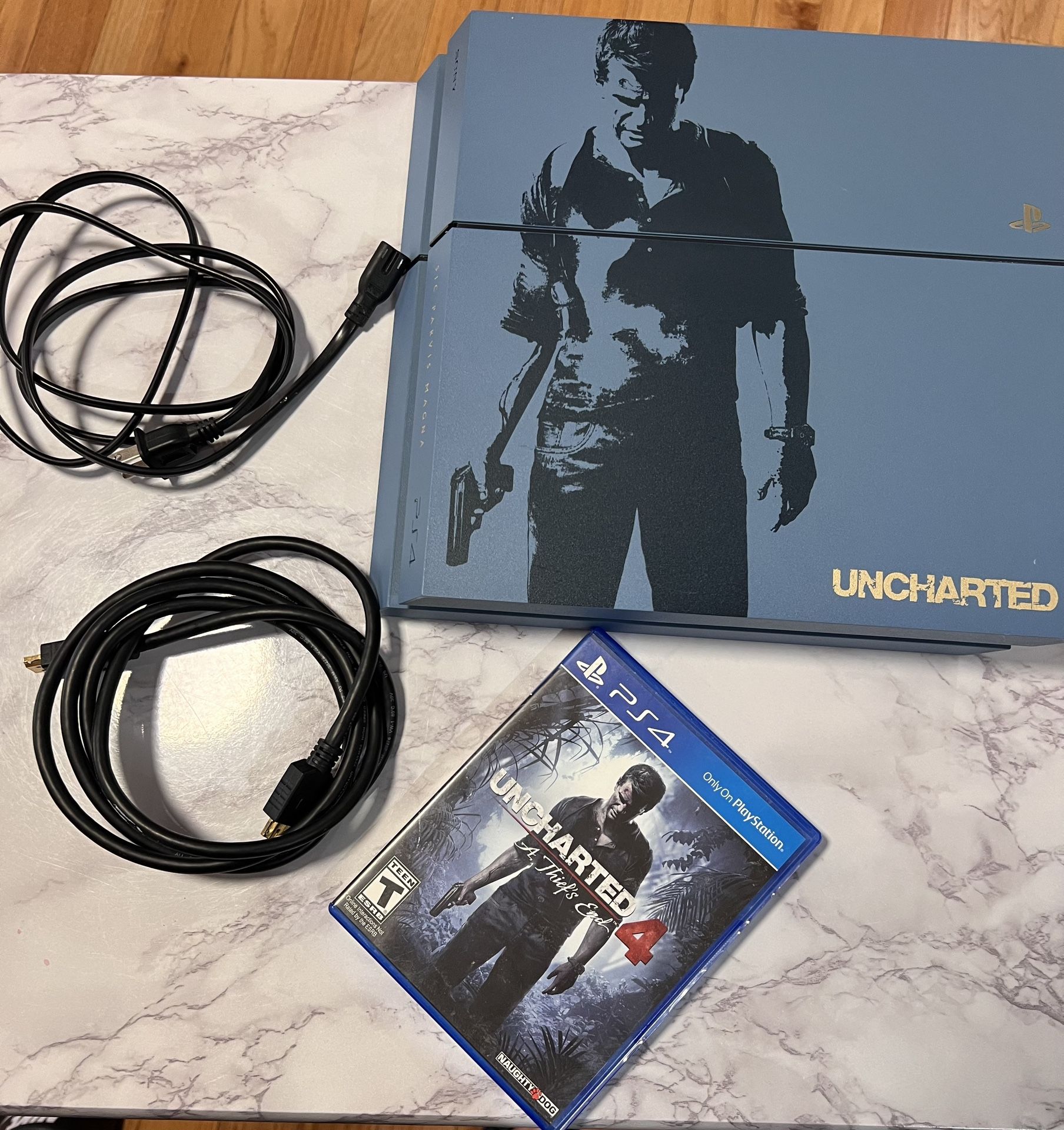 Uncharted PS4 with Uncharted 4 