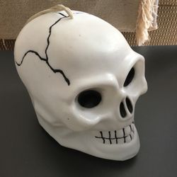 Skull Head Plastic Battery Operated Lights Up
