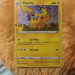 25th Anniversary Pikachu Promo Pokemon
