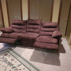 Reclining, couch.