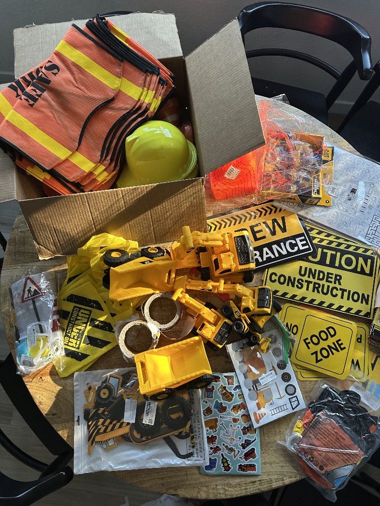 Construction Themed Party Supplies And Decorations