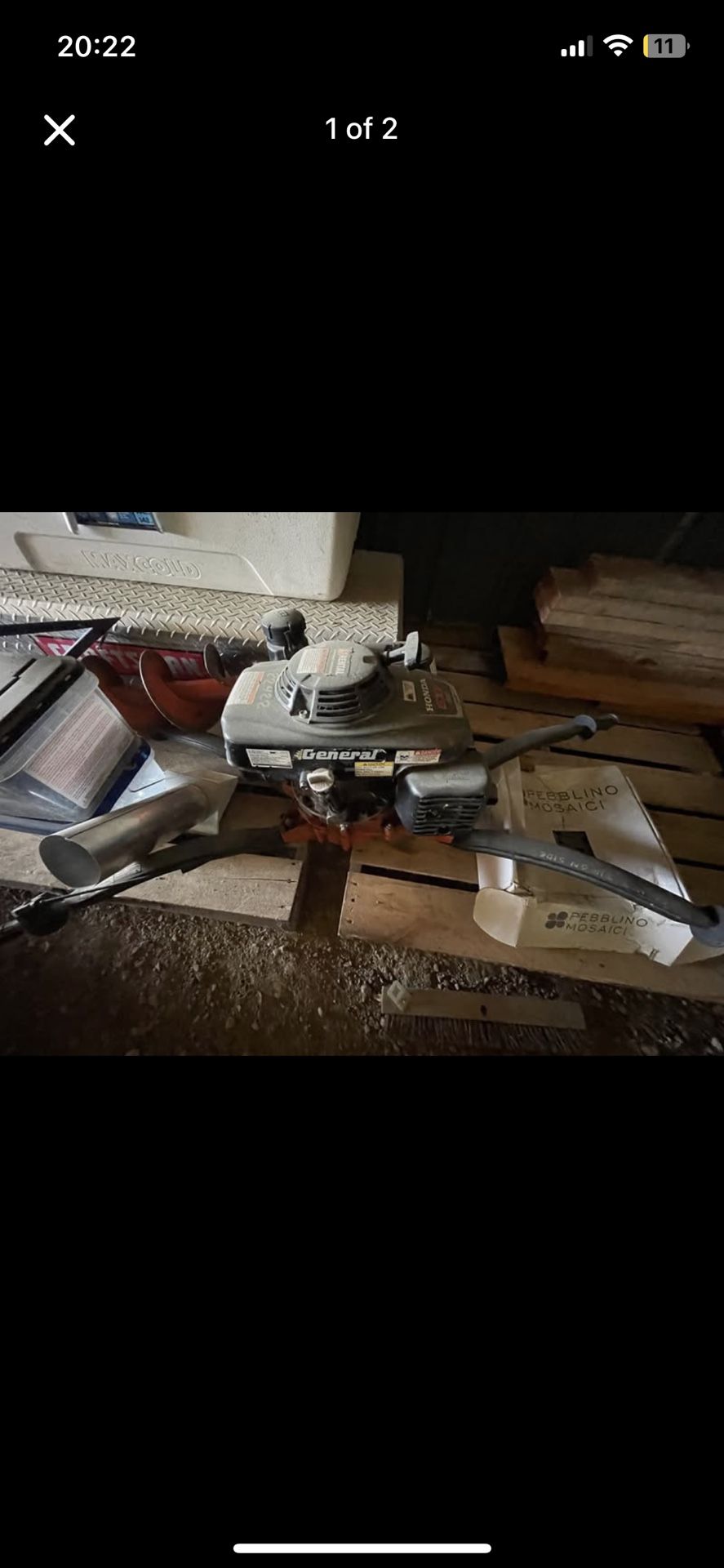 2022 General Honda Two Man Hole Digger Auger