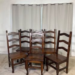 Hacienda Style Dining Chairs (6)
