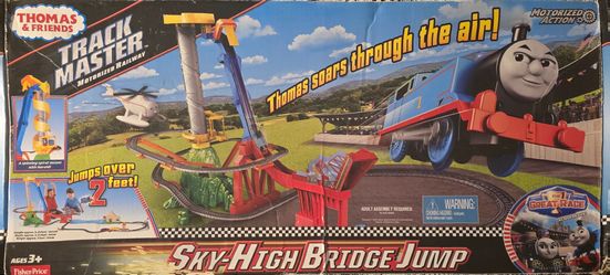 Complete Thomas & Friends TrackMaster Sky-High Bridge Jump Set with Box