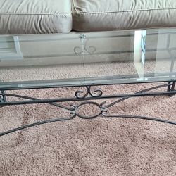 2 Piece Glass Coffee And End Table