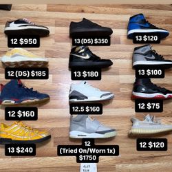 100% AUTHENTIC RARE RETROS TRAVIS SCOTTS YEEZYS PRE-OWNED DS 