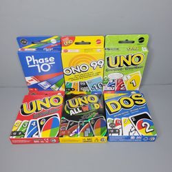 New Set Of Mattel UNO Card Games