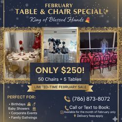 Gold And Clear Chivarri Special And 5 Tables 