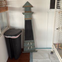 Lighthouse Chalkboard With Clips