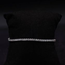 Round Diamond Tennis Bracelet – 14K White Gold | 4.08 CTW | 7 Inch (LAB)