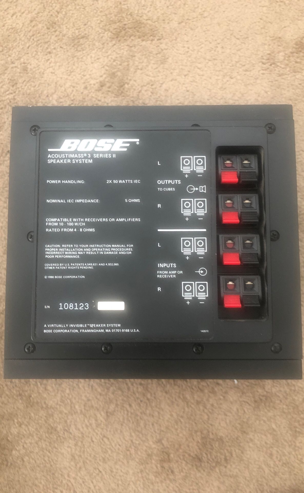 Bose Acoustimass 3 Series 2 Speaker System