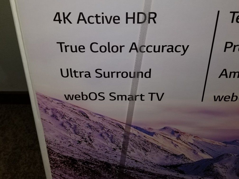 65" LG UHD 4k smart t.v brand new never opened $800 O.B.O. Trade for power tools, toolboxes,
