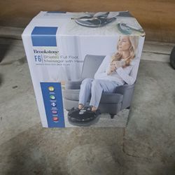 Brookstone  Shiatsu Full Foot  Massager With Heat 