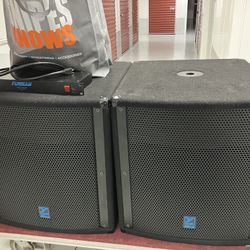 Yorkville LS608  Subs QSC PLX3402 amp