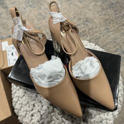 New York & Company Pointed Toe Ankle Strap Sandal