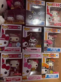 Funko Pop Hello Kitty Lot of 9 Figures