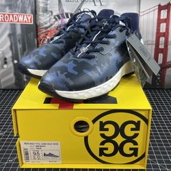 G/Fore GFORE MG4+ T.P.U. Camo Golf Shoes Blue Men's Size 9.5 US #GMF000019 NEW