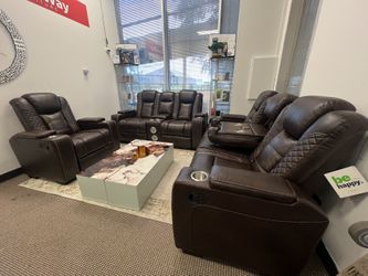 RECLINER BROWN 3pcs New Box Display Sale 