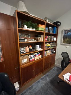 3 book shelves