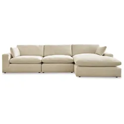 Elyza 3-Piece Sectional with Chaise Limited-Time Discount Blitz
