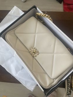 Black And White Quilted Bag