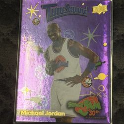 Michael Jordan upper deck purple cosmos #10 space jam 30th anniversary