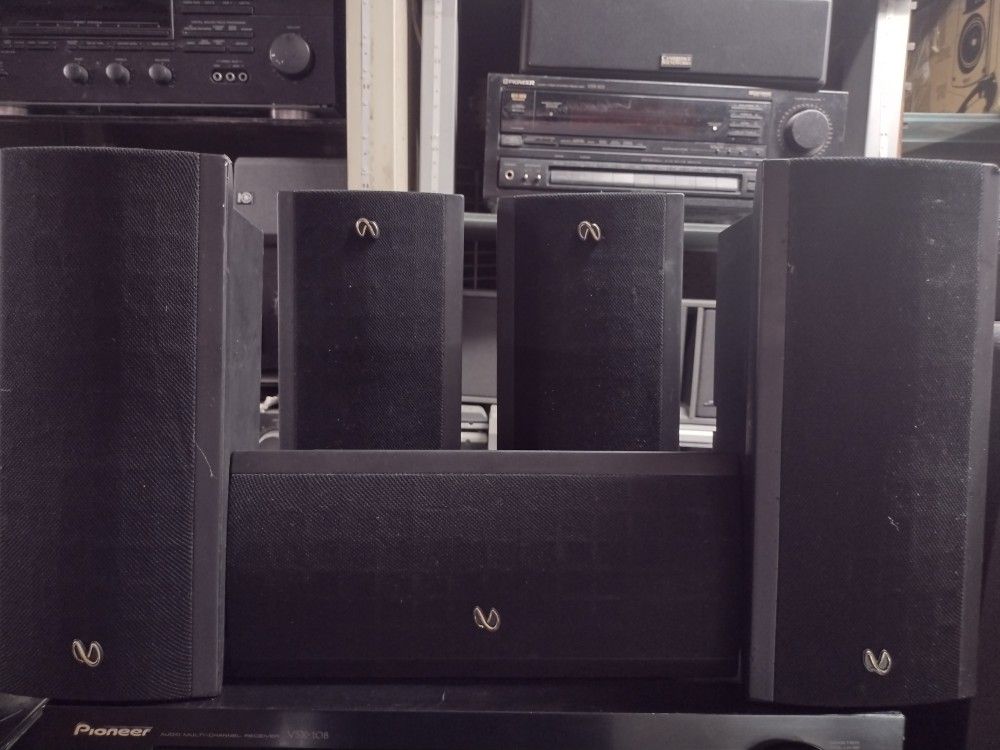 Set Of Five Infinity Surround Speakers