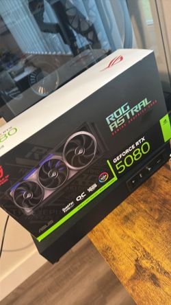 AsusRog Astral 5080 16 gb OC black, or trade for a lower-value item plus cash difference.