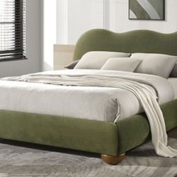 Brand New Green Queen Platform Bed Frame 