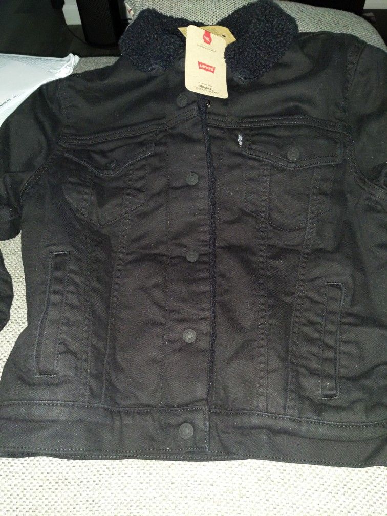 Women Levi Trucker Jacket Sz M