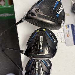 Taylor Made Sim 2 Max Driver, 3 Wood & 5 Wood 