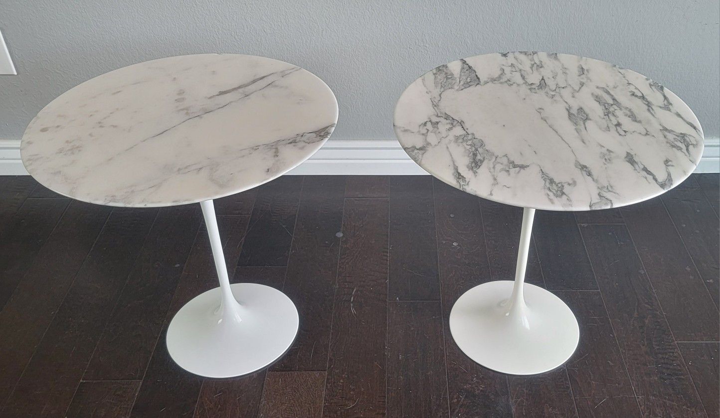 Knoll Studio Saarinen Italian Marble Tulip Tables for Sale in Bothell ...