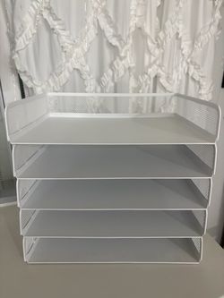 Mesh Stacking Letter Trays - File Organizer & Holder
