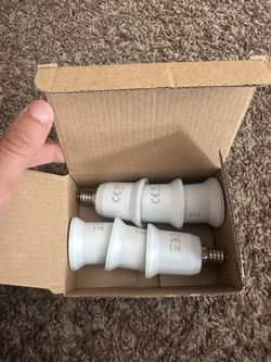Light Socket Adapters – Pack of 6 (New)
