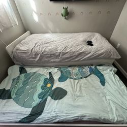 Twin Bed Frame With Pull Out 