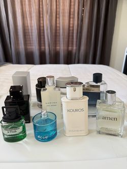 11 Men’s Cologne Lot – YSL, Montblanc, A*Men, CK, Ferragamo & More