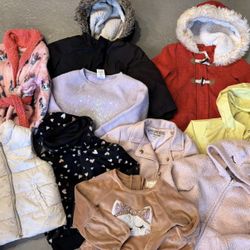 Toddler Girl Sweater /Jackets Bundle Size 3t 10pc