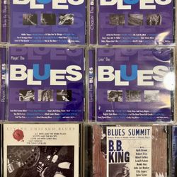 24 Blues CD’s and Plastic storage Bin