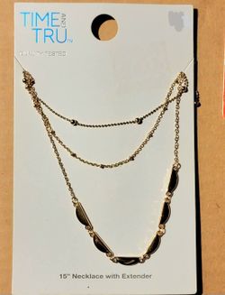 Goldtone 15" Necklaces With Extenders $3 each (Three Available)