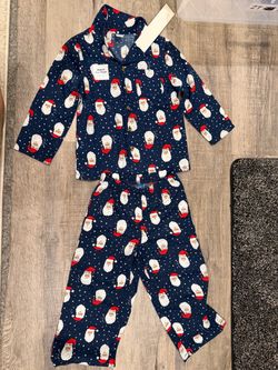 Family matching Toddler Christmas Santa Pajama Set 2T