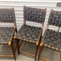 Three Counter Chairs 