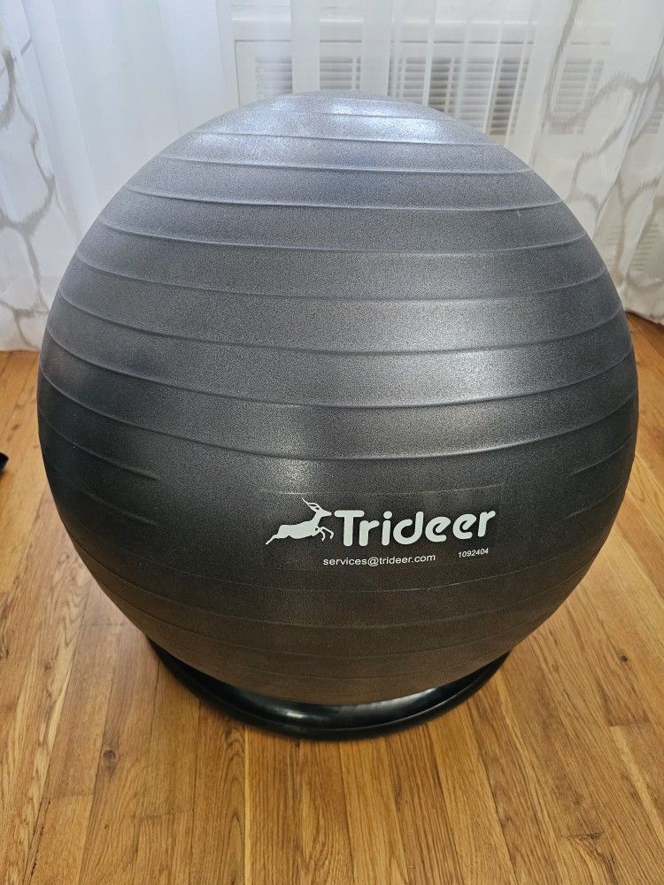 Trideer Exercise Ball Chair,  Yoga Ball With A Base