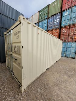 NEW 20ft Beige One Trip Shipping Containers For Sale