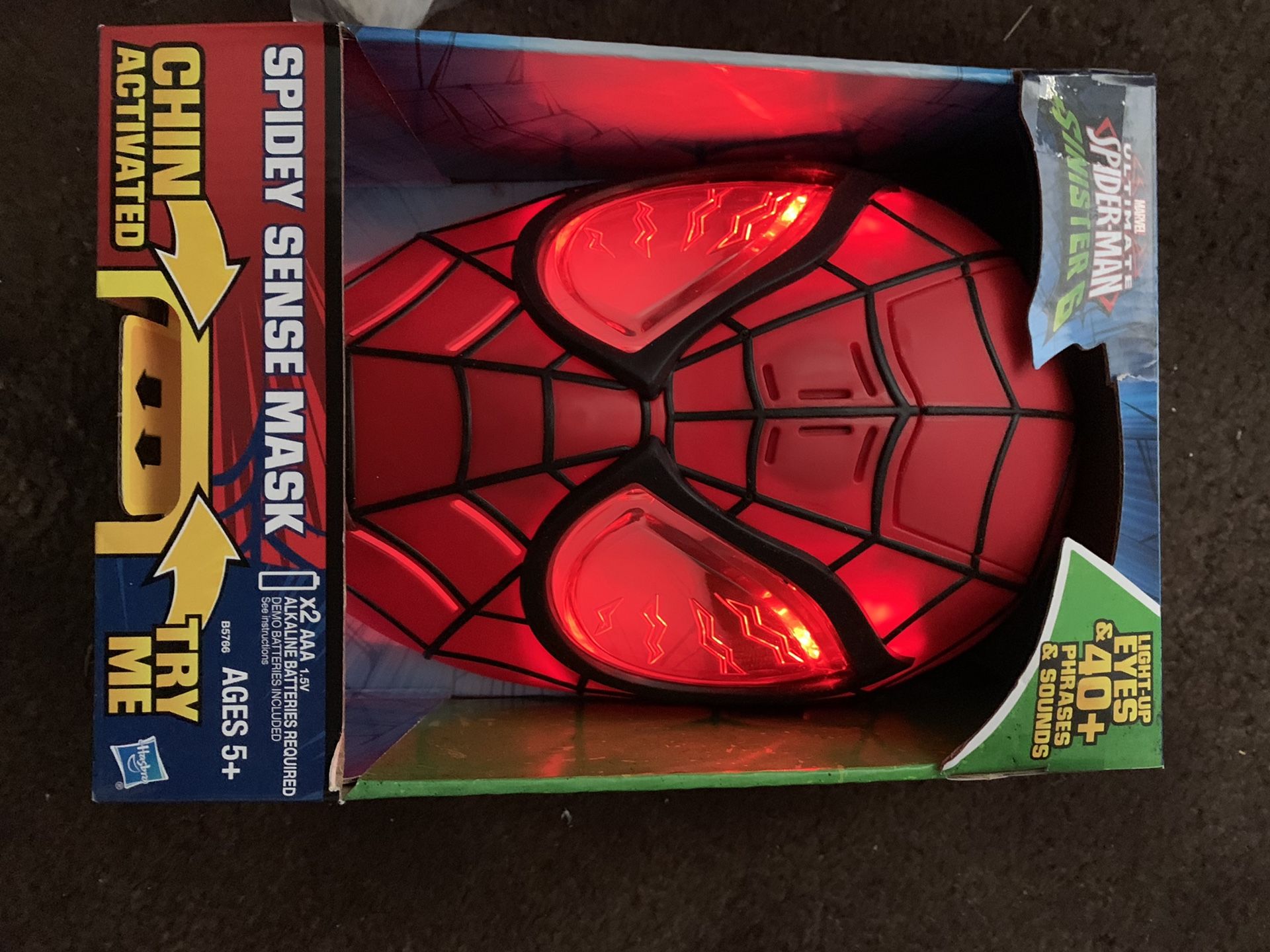 Young boys Spiderman mask/shoes