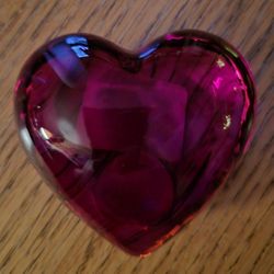 Vintage Crystal Red Heart 