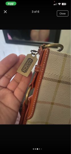 Vintage coach tote