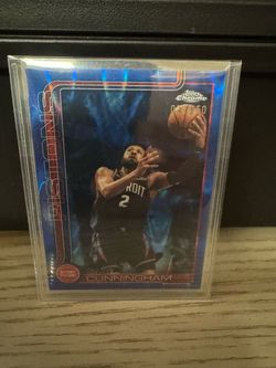 Topps Chrome Update Raywave Blue Cade Cunningham /150