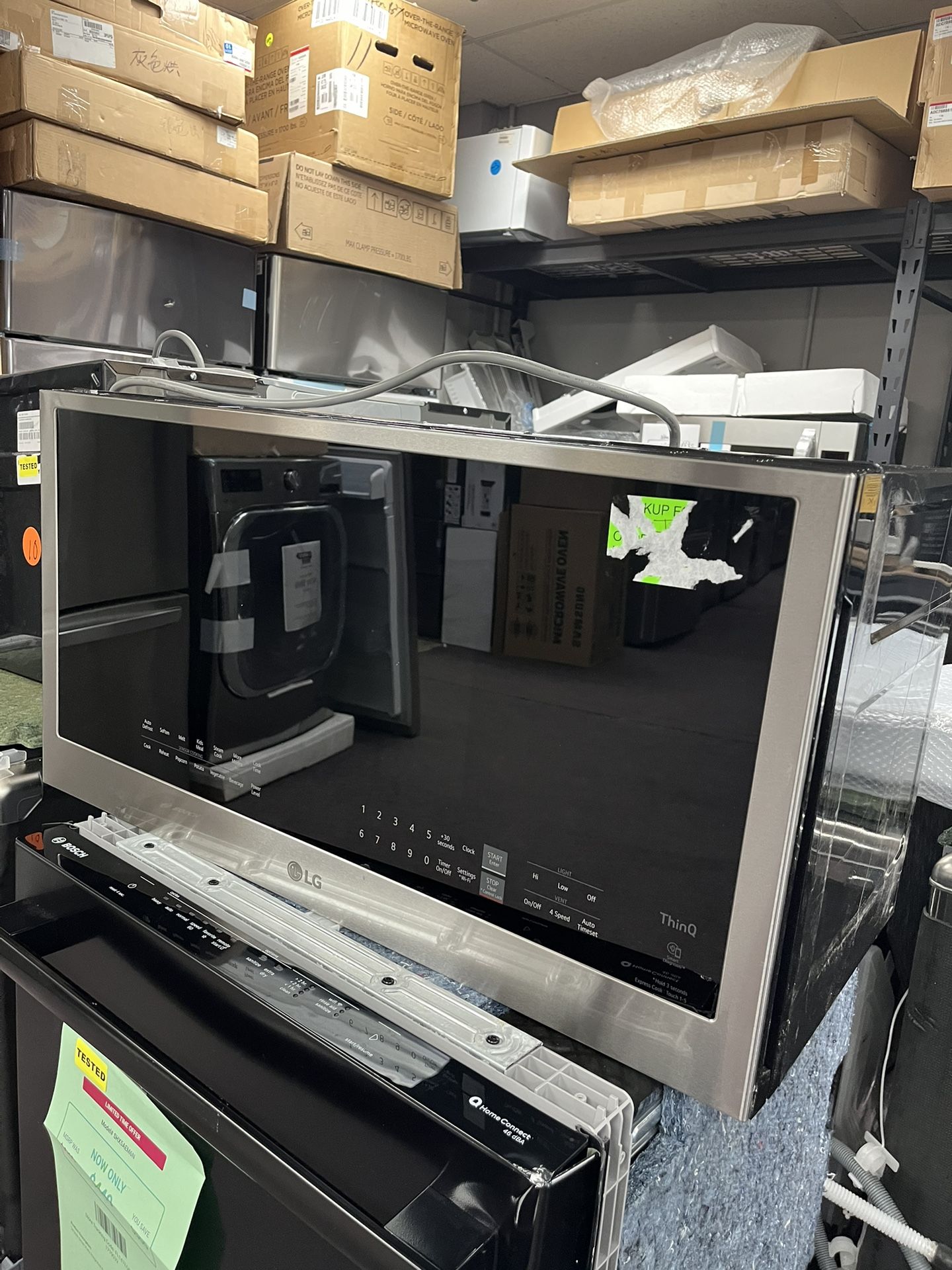 Microwave, Standard 30’ Over The Range LG Stainless Steel New 